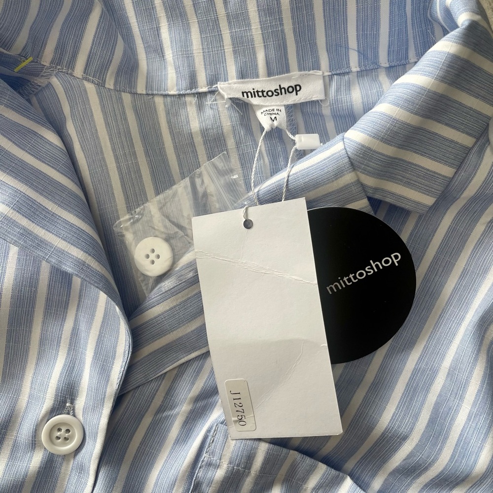 MOTTOSHOP- NEW- button down short sleeve shirt - Picture 4 of 6